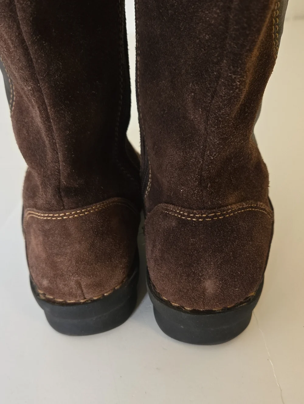 Clarks Women's Brown Suede Leather Knee High Riding Boots Size 9M 62816